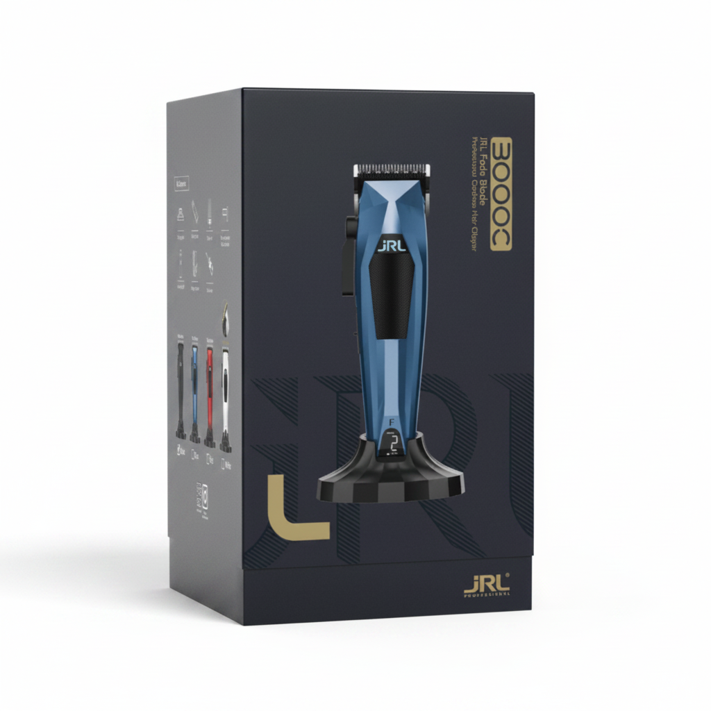 JRL 3000C Hair Clipper Blau Verpackung