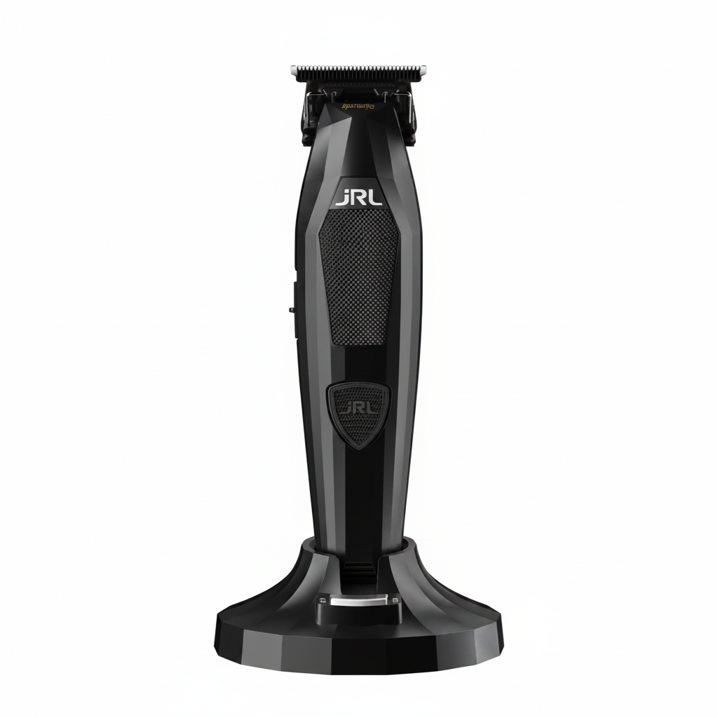JRL Diamante 2025T Trimmer Schwarz auf Ladestation