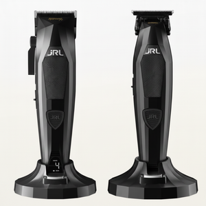 JRL Diamante Clipper und Trimmer Combo Kit Schwarz auf Ladestationen