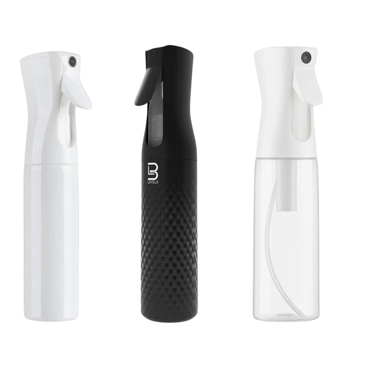 L3VEL3 Barber Sprühflasche schwarz präzise Dauerspray-Funktion für Friseure