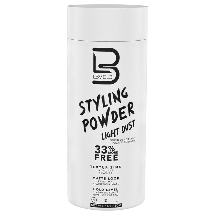 L3VEL3 Styling Powder Light Dust 30g Leichtes Haarpuder für feines Männerhaar